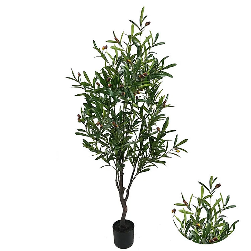 Garden Artificial Bonsai Plant Artificial Oliver Tree Real Touch Artificial Greenery Oliver Tree