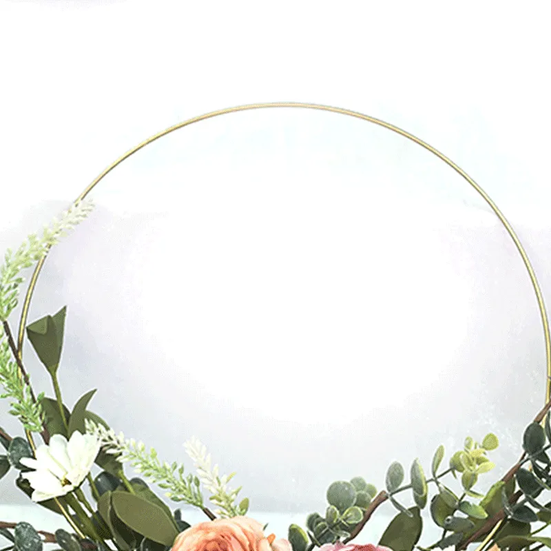 personalized Luxury spring Peony frame wreaths artificial decorative half wreaths on sale