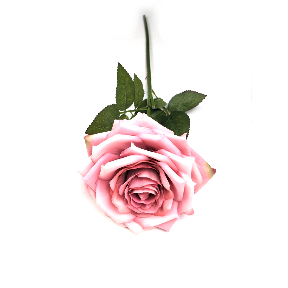 Sikyway Home Decoration Spray Silk Rose Single  Flowers Hot Sale Artificial Silk Rose Single  Flowers For Wedding