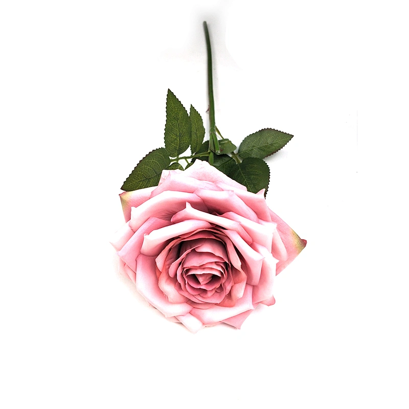 Sikyway Home Decoration Spray Silk Rose Single  Flowers Hot Sale Artificial Silk Rose Single  Flowers For Wedding