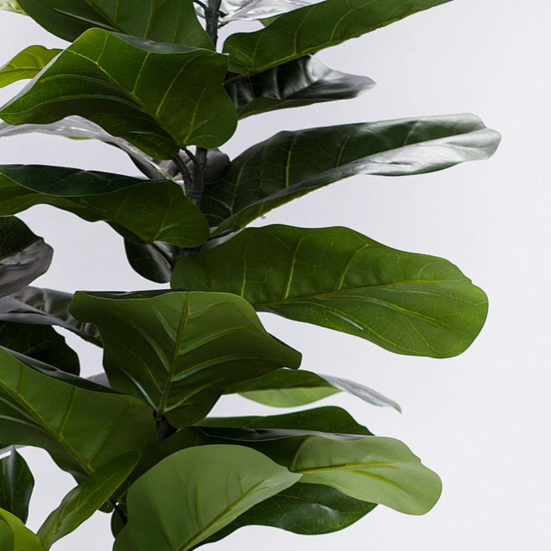 Wholesale Hand-Made Green Leaves Garden Fiddle Leaf Tree Artificial Indoor Ornamentation Fiddle Leaf Tree Plant