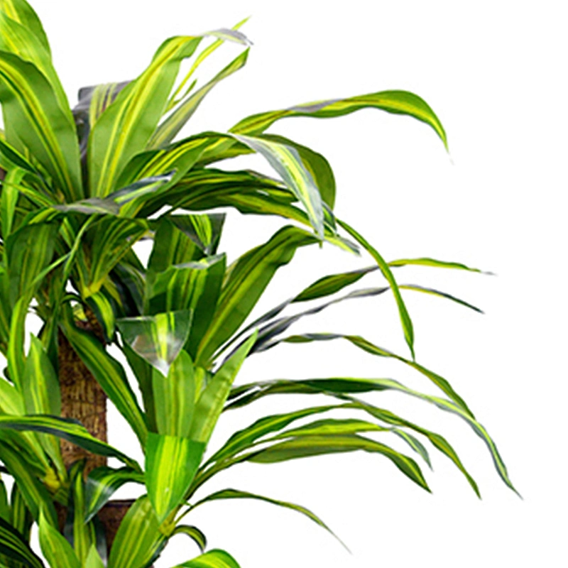 Green Plant Wall Hanging Artificial Dracena Tree Leaves Spotted Dracena Trees For Decoration