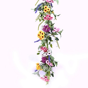 Luxury Hand Wrapped Spring Floral Garland Arts And Crafts decoration simulation Garland