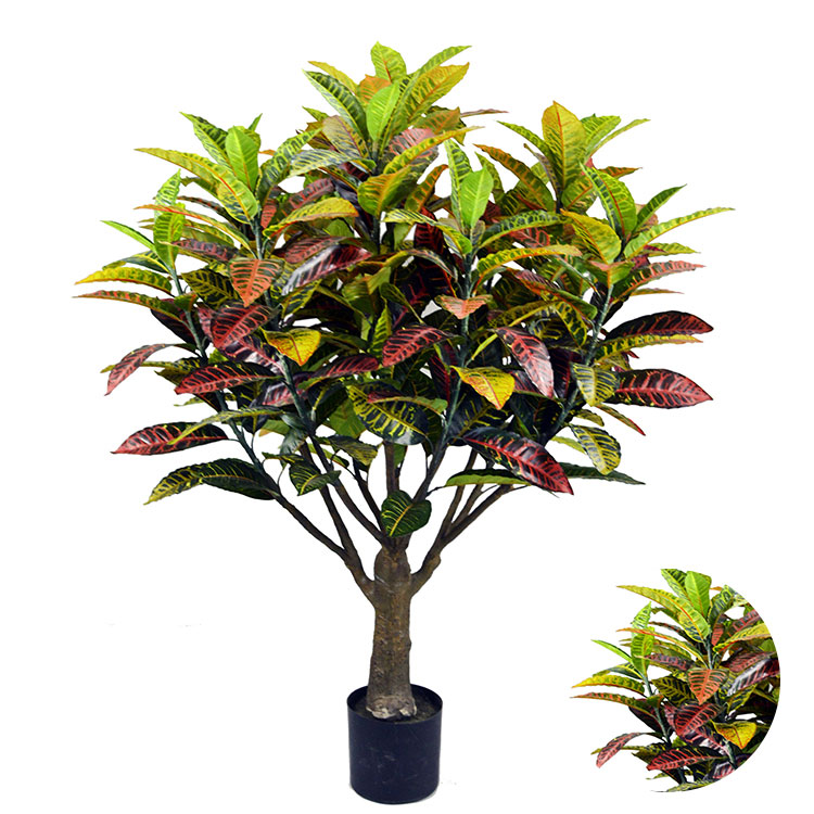 New style natural touch Artificial colored foliage plant home artificial colored foliage bonsai tree