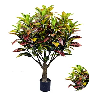 New style natural touch Artificial colored foliage plant home artificial colored foliage bonsai tree