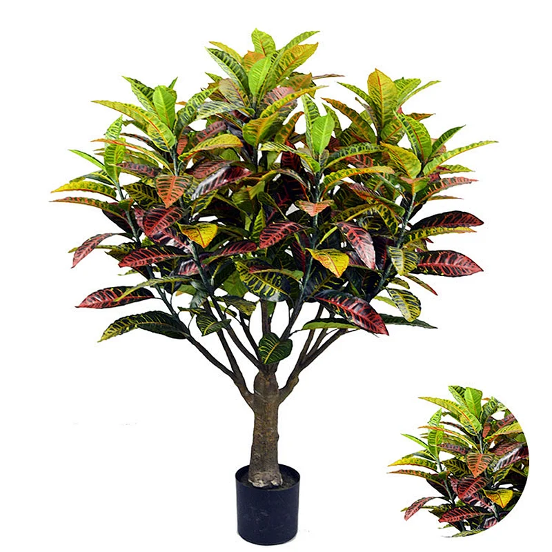 New style natural touch Artificial colored foliage plant home artificial colored foliage bonsai tree