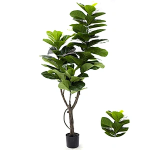 Ornamental Little Artificial Fiddle Leaf Fig Tree Home Wedding Decoratio Fiddle Leaf Tree Plants