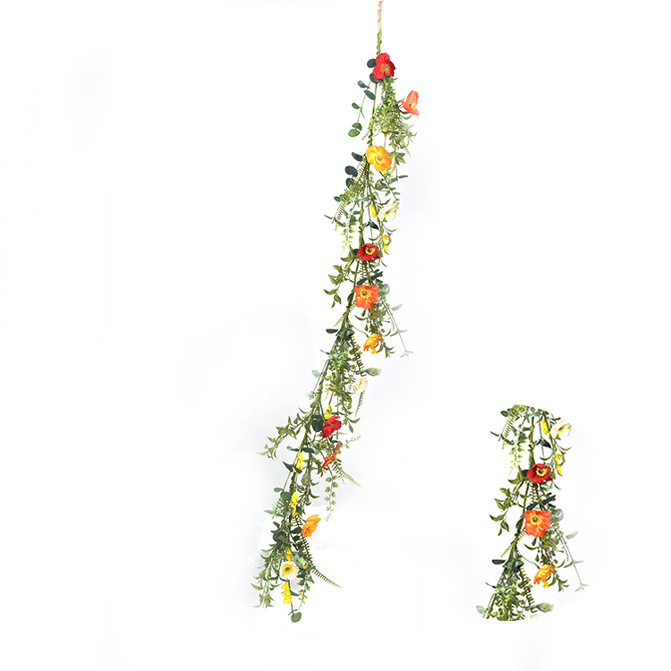 Spring Flower handmade Garland Carnation Hand Wrapped decoration simulation Garland