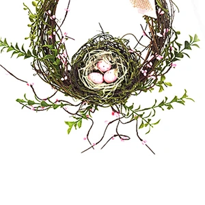 Hand Wrapped Decoration Simulation Easter Wreaths Interior Decoration Handmade Spring Wreath