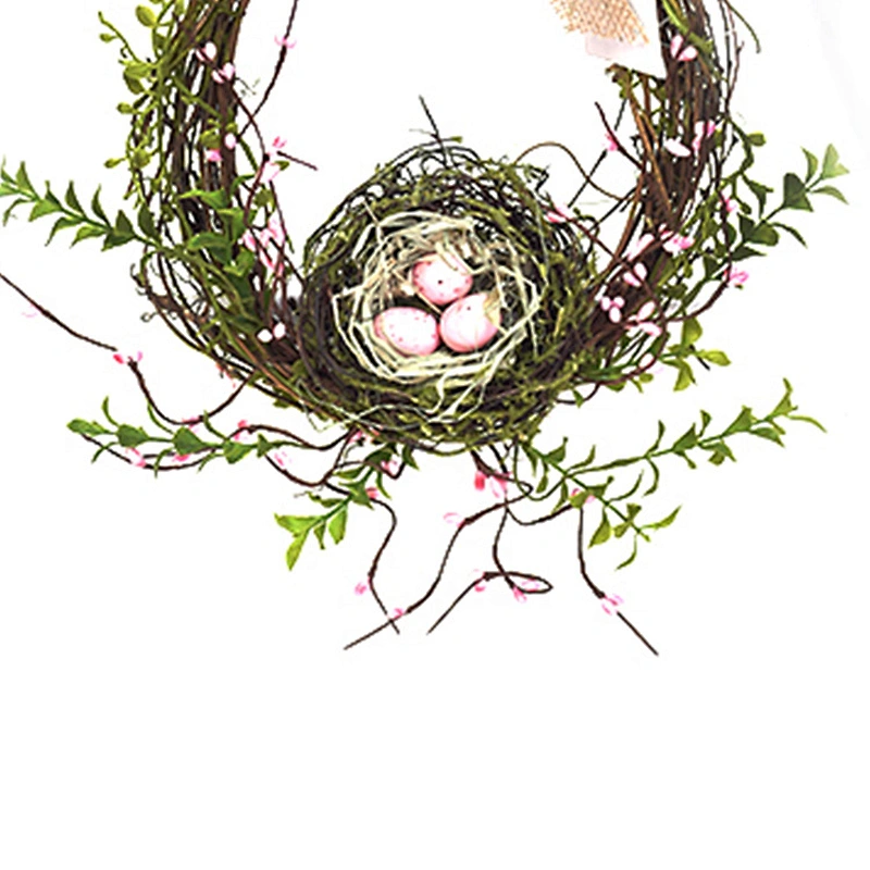 Hand Wrapped Decoration Simulation Easter Wreaths Interior Decoration Handmade Spring Wreath
