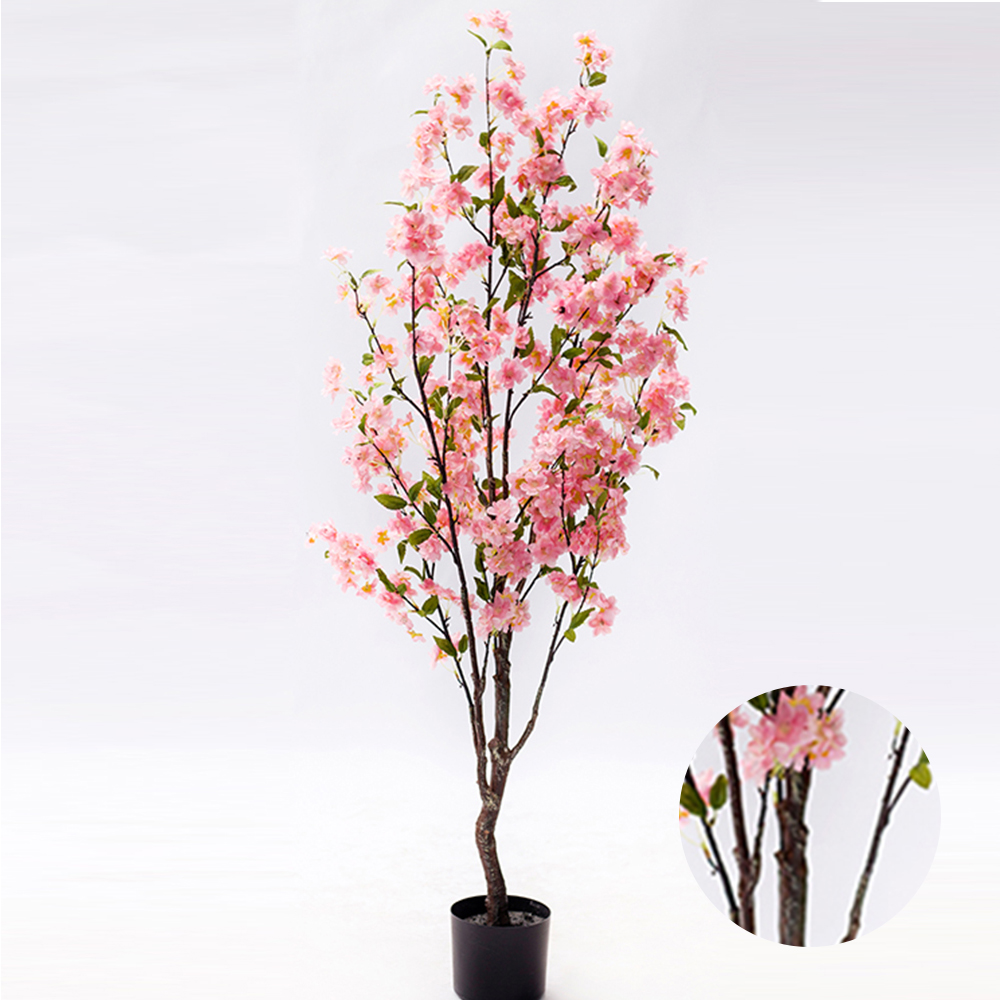 Outdoor Good Quality Artificial Indoor Cherry Blossom Tree Red Cherry Blossom Tree
