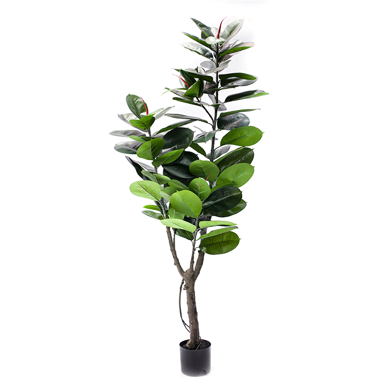 Manufacturer Artificial Potted Plants Trees 3ft-6ft Rubber Plastic Pu Bonsai Greenery Leaves Wedding Rubber