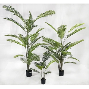 Natural decorative Faux Greenery Areca Palm Outdoor Shower Artificial Areca Palm Tree With Artificial Home Plant