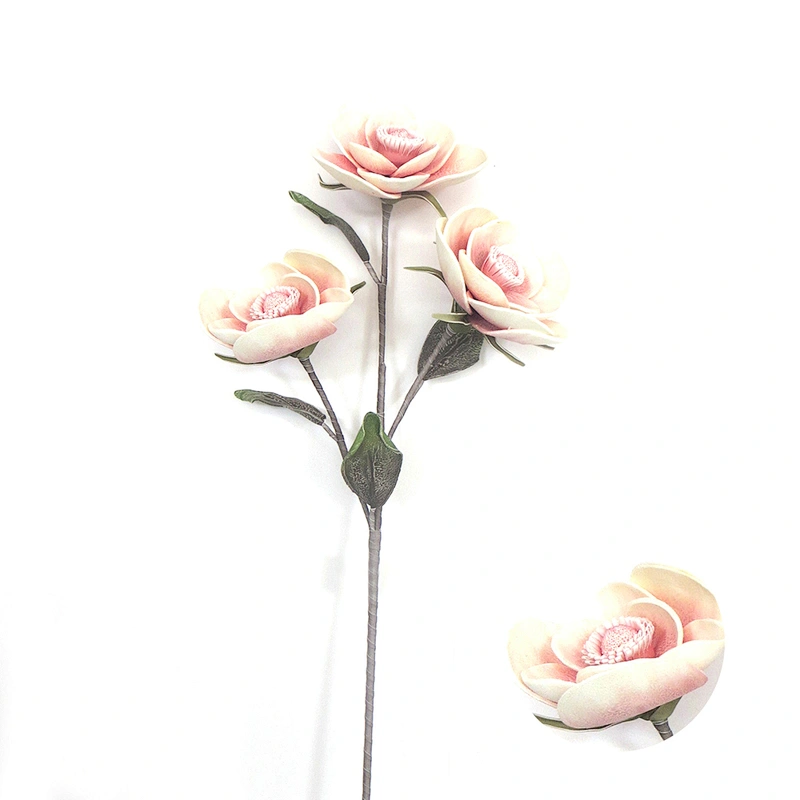 New Design Real Touch Artificial Diy Hand Foam Flower Pump Manufacture Arrangement Foam Flowers