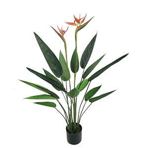 Factory Direct Sale Quickly Delivery Artificial Leaves Trees Paradise Bird Plant Bonsai Trees Paradise Bird