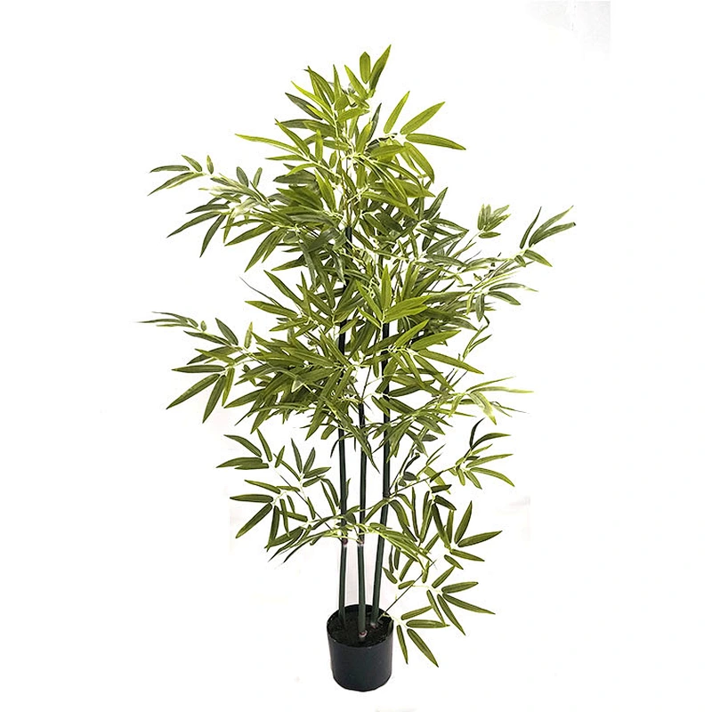 Nearly Natural Chinese Decoration Thin Wall Green Bamboo Plants Synthetic Artificial Bamboo Tree For Sale