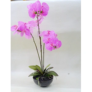 Hot sale Artificial Real Touch Orchid Flower/Plant With Pot For Home/Garden Showroom Shop Decoration