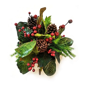Christmas Gift Supplies Home Decor Wall Door Hanging Decoration Artifical Flower Wreath
