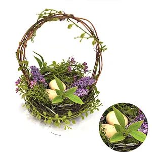 Artificial Spring Decorative Wreaths New Design Plant Floral Easter Decoration Wreaths On Sale
