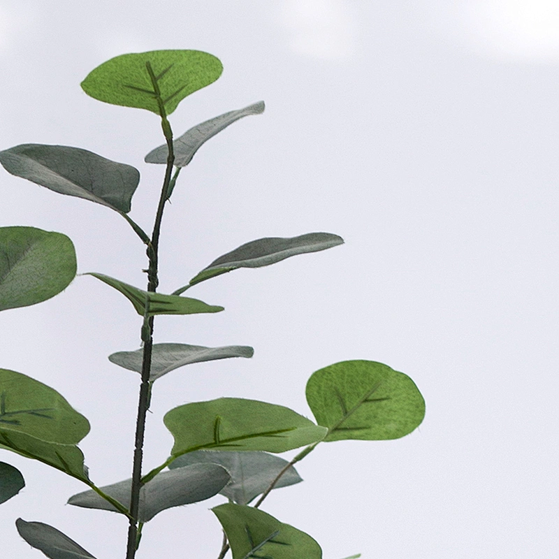 Greenery Eucalyptus Leaves Garland Artificial Eucalyptus Faux Plant  With Planter Potted Eucalyptus Plant