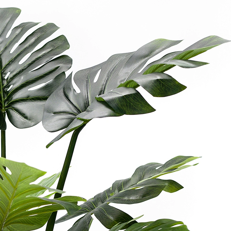 New Design Real Touch Artificial Foliace Adansonii Variegated Monstera Tree Monstera Deliciosa Plant