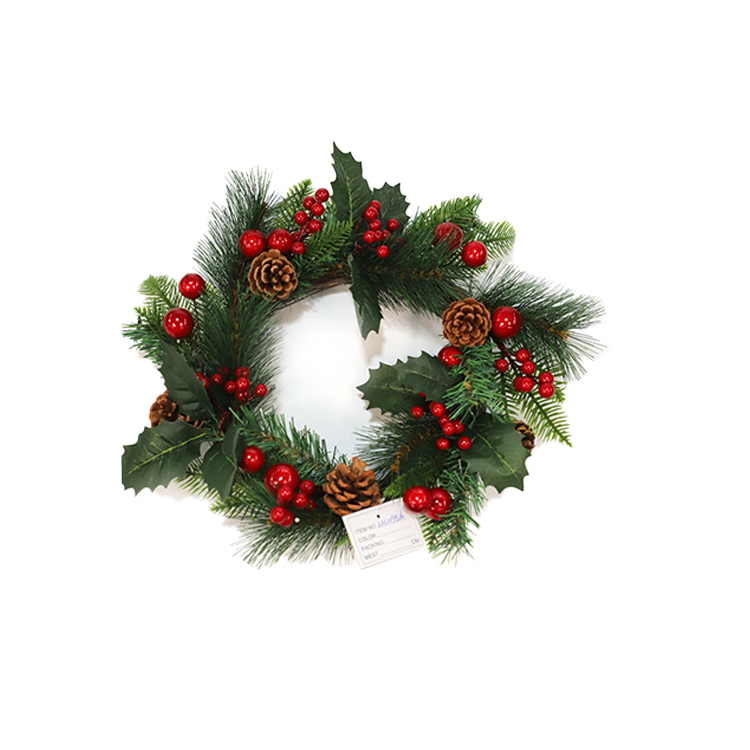 2020 Professional Factory Wholesale Christmas Decoration Artificial Flower Wreaths