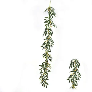 Colorful Real Touch Wild flower Garland decorations Oliver leaves with fruits garland