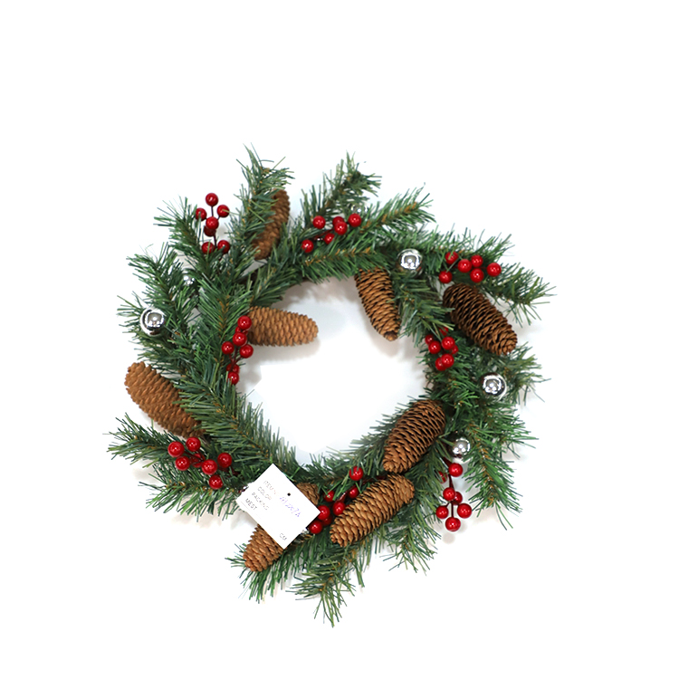 Cheap Classic Home Decoration Artificial Simulation Flower Valentine's Christmas Wreath