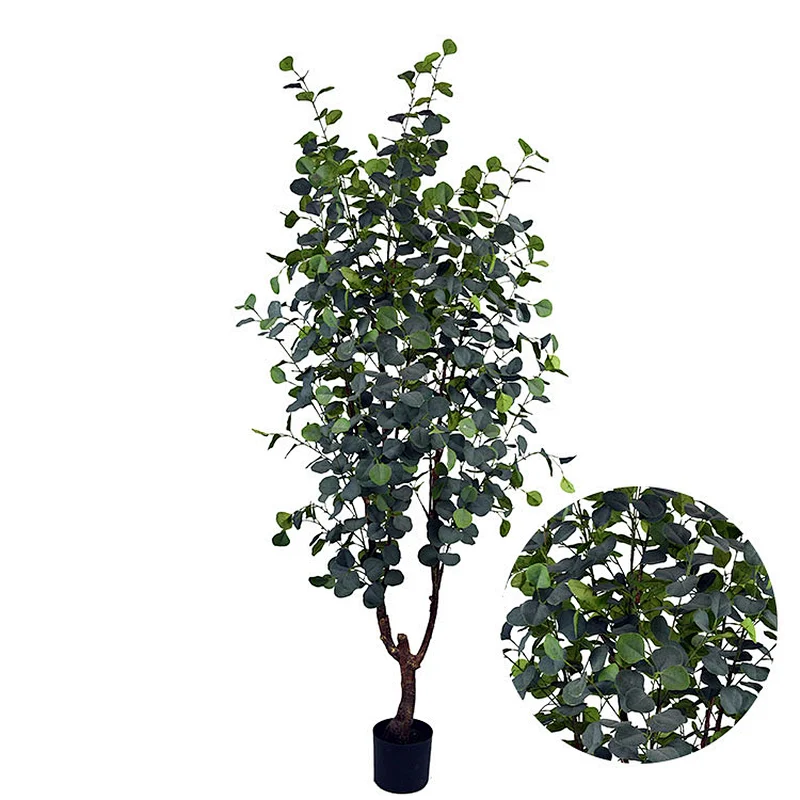 indoor eucalyptus display trees artificial tree branches and leaves eucalyptus greenery artificial eucalyptus on sale