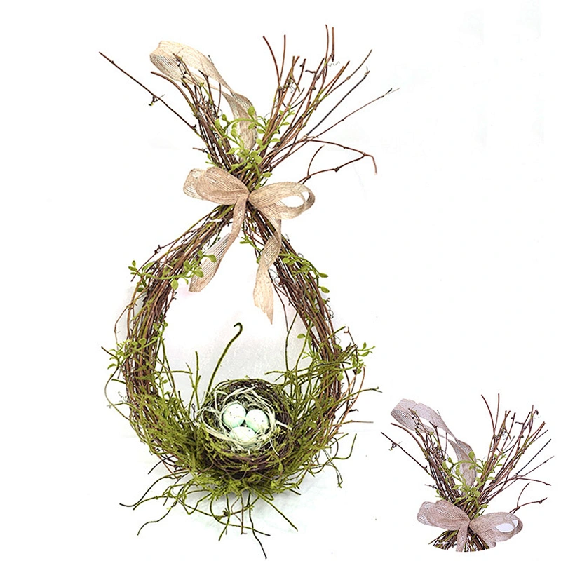 Real Touch Hand Wrapped Spring Floral Decorations Wreaths Artificial Decorative Wreaths