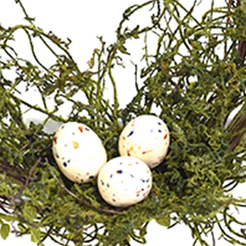 Luxury Personalized Spring Wreaths Hand Wrapped Egg Wreath For Easter Decoration
