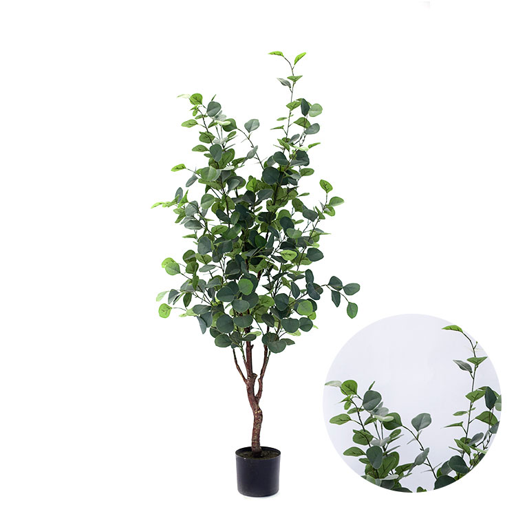 Most Popular real touch artificial greenery eucalyptus seeds tree artificial eucalyptus plant for sale