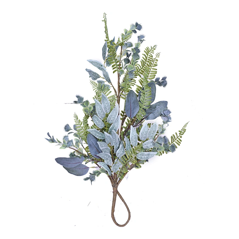 Artifical Real Touch Spring Greenery Teardrop Ornamental Hand wrapped Eucalyptus teardrop