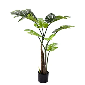 New Products Artificial Plant Simulation Green MONSTERA Curvature Monstera Plant