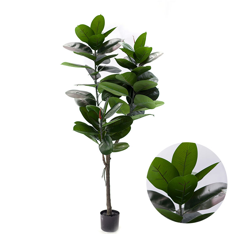 Ornamental indoor display cheap artificial rubber plant artificial rubber plants tree for weddings