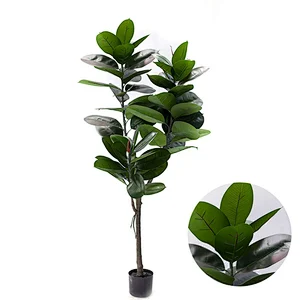 Ornamental indoor display cheap artificial rubber plant artificial rubber plants tree for weddings
