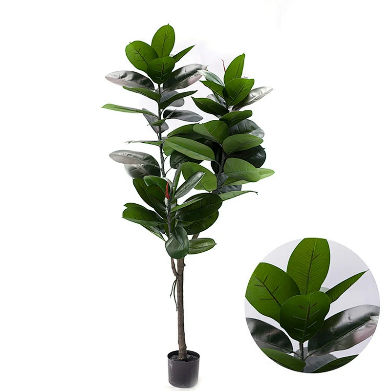 Ornamental indoor display cheap artificial rubber plant artificial rubber plants tree for weddings
