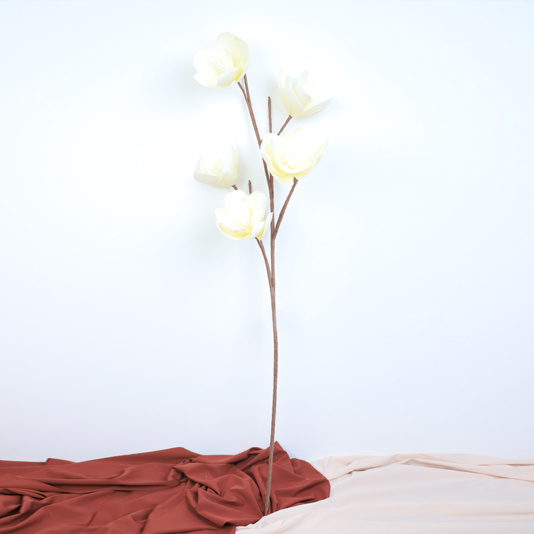 Manufacture Ornamental Decoration Foam Flowers Handy Carfts Silk Flower Foam Blossom