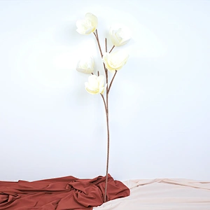 Manufacture Ornamental Decoration Foam Flowers Handy Carfts Silk Flower Foam Blossom