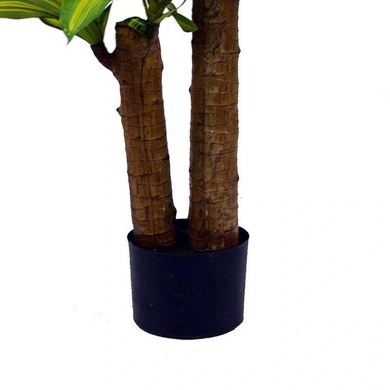 Factory Wholesale Price Vivid Green Corn Starch Plant Structure Decoration Plastic Artificial Dracaena Fragrans