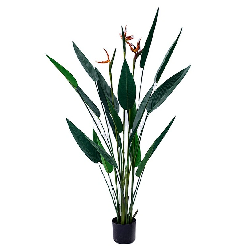 Factory Direct Sale Quickly Delivery Artificial Leaves Trees Paradise Bird Plant Bonsai Trees Paradise Bird