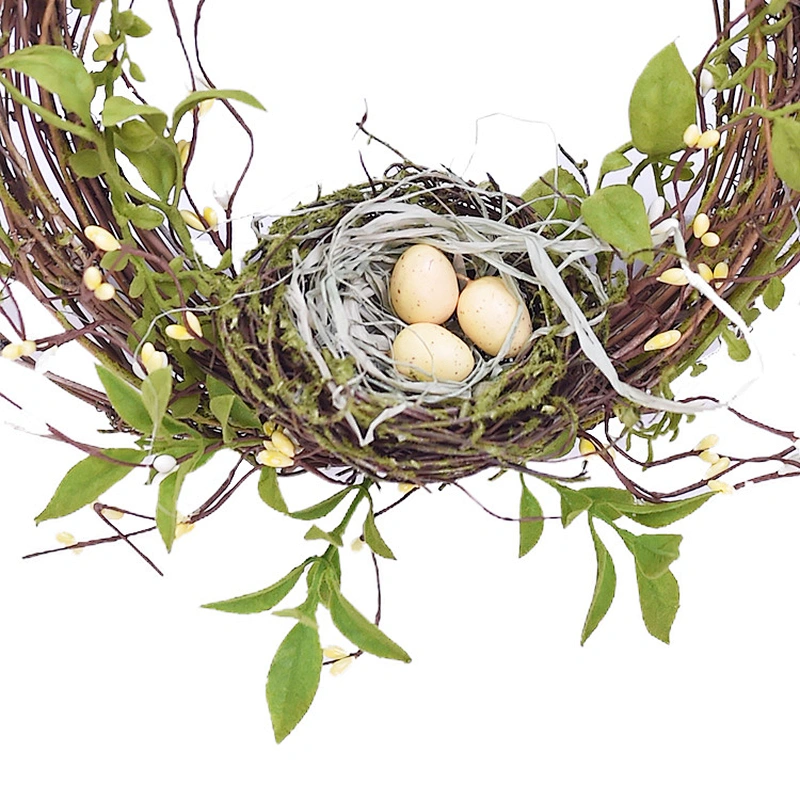 Real Touch Artifical Plant Spring Floral Easter Wreath Arts And Crafts Decoration Wreath