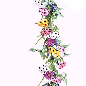 Luxury Hand Wrapped Spring Floral Garland Arts And Crafts decoration simulation Garland