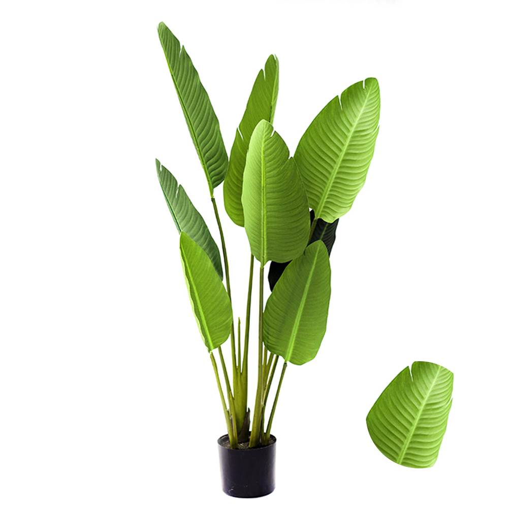 High Quality Customer Deliciosa Artificial Banana Leaf Tree  Decor Banana Tree Shredder