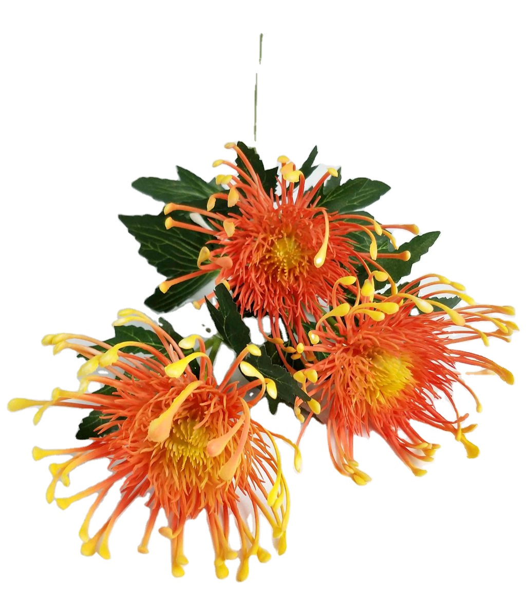 SIKYWAY:Hot sale Artificial silk MUM flowers spray for  home decoration  1003-SLJH-3T