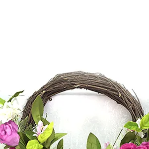 New Design Handy Carfts Peony Half Wreath Hand Wrapped decoration simulation wreaths