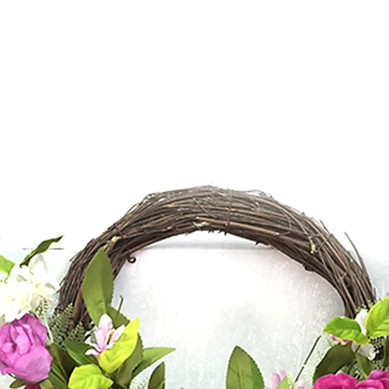 New Design Handy Carfts Peony Half Wreath Hand Wrapped decoration simulation wreaths