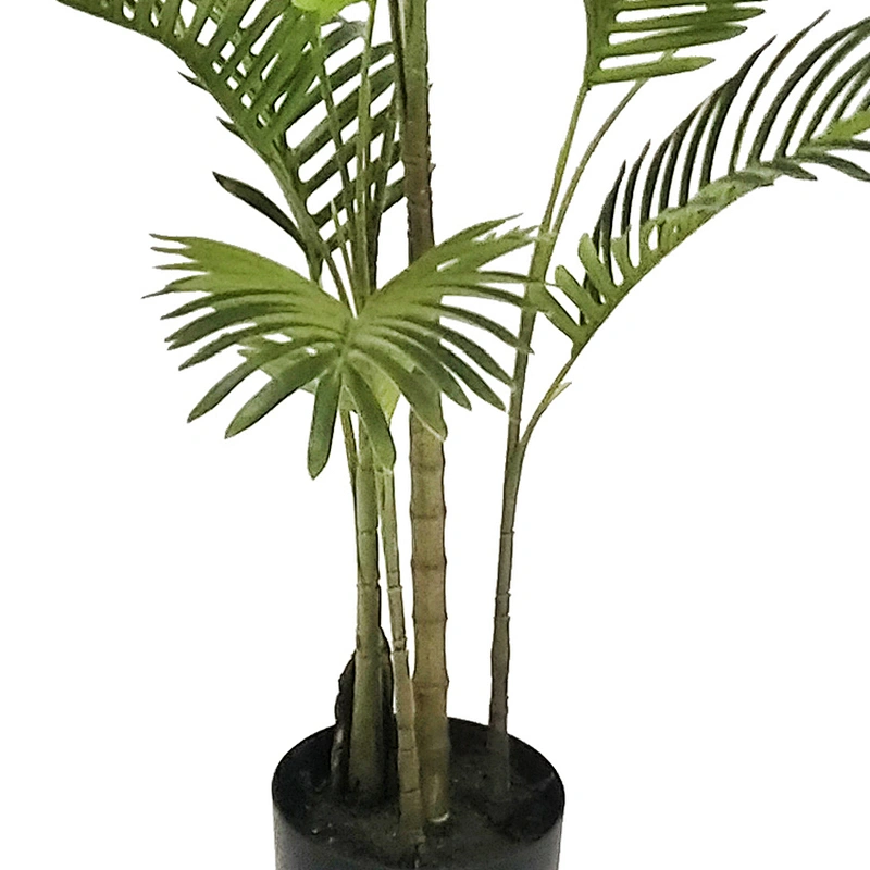 Wholesale Indoor Garden Decoration Areca Palm Plastic Bonsai Artificial Areca Palm Trees