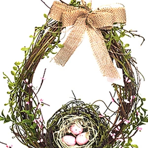 Hand Wrapped Decoration Simulation Easter Wreaths Interior Decoration Handmade Spring Wreath