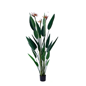 Factory Direct Sale Quickly Delivery Artificial Leaves Trees Paradise Bird Plant Bonsai Trees Paradise Bird
